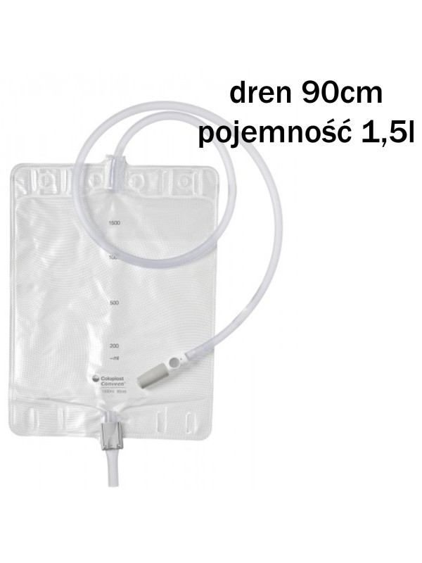 050620 Worek Conveen Do Zbiórki Moczu Dren 90cm, pojemność 1,5l Coloplast