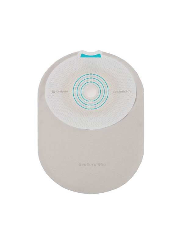 108710 Worek 1-cz Sensura Mio MIDI 440 ml, 15-45mm  Zamknięty  Naturalny Szary z Okienkiem Coloplast