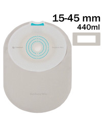 108710 Worek 1-cz Sensura Mio MIDI 440 ml, 15-45mm  Zamknięty  Naturalny Szary z Okienkiem Coloplast