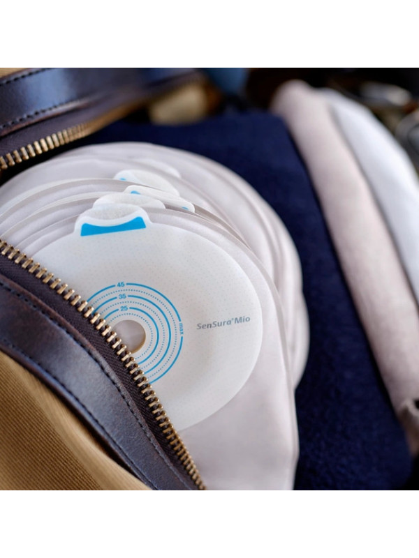 108700 Worek 1-cz Sensura Mio Mini 120 ml, 15-45mm  Zamknięty Naturalny Szary z Okienkiem Coloplast