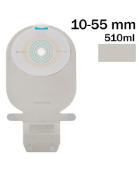 104560 Worek Jednoczęściowy Sensura Mio MAXI 510 ml, 10-55mm Otwarty Naturalny Szary Coloplast