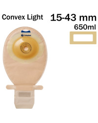 152090 Worek 1-cz SenSura Convex Light 15-43mm 650 ml Cielisty Z Okienkiem Otwarty Coloplast