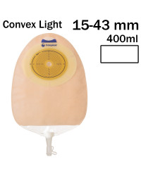 118120 Worek Urostomijny 1-cz SenSura Convex Light 15-43 mm 400 ml Maxi Przezroczysty Coloplast
