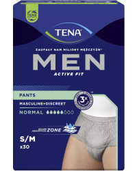 TENA Men Pants Normal Grey majtki chłonne dla mężczyzn