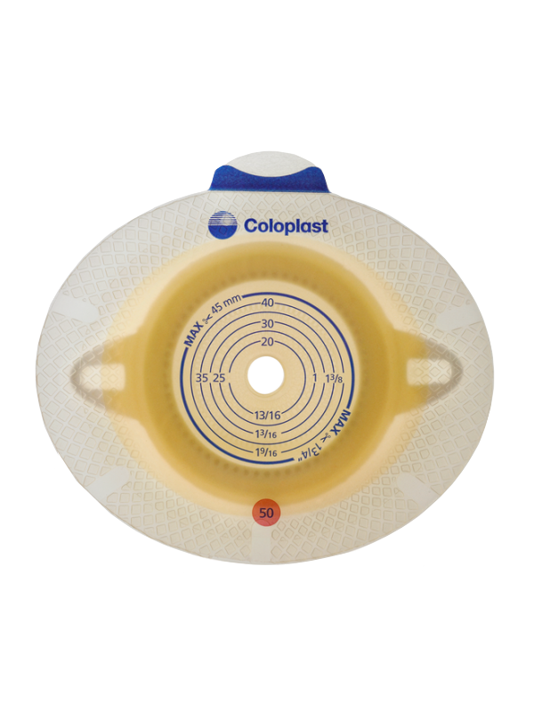 100210 Płytka Stomijna SenSura Click 50/10-45 mm Z Uszkami Do Paska Coloplast