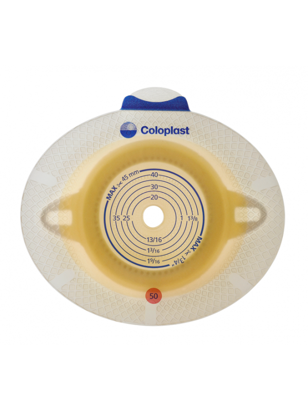 100350 Płytka Stomijna SenSura Click Xpro 60mm/10-55mm Z Uszkami Do Paska Coloplast