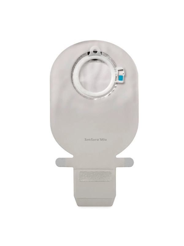 114340 Worek Dwuczęściowy SenSura Mio Click 40mm 550ml z Filtrem Otwarty Neutralny Szary z Okienkiem Coloplast