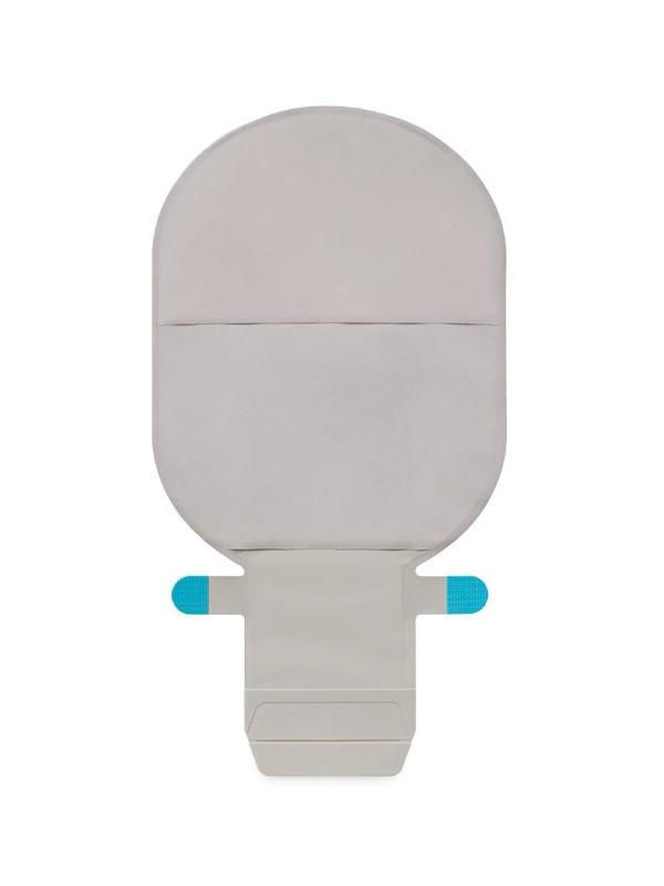 114340 Worek Dwuczęściowy SenSura Mio Click 40mm 550ml z Filtrem Otwarty Neutralny Szary z Okienkiem Coloplast