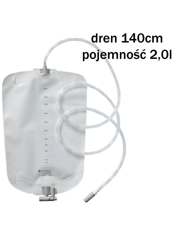 213460 Worek Do Zbiórki Moczu Na Noc Moveen 2000 ml/140 cm Coloplast