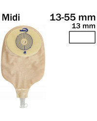 XMHUM713 Worek Jednoczęściowy Aurum Urostomijny  13/13-55 mm Midi Welland Przezroczysty Z Miodem Manuka
