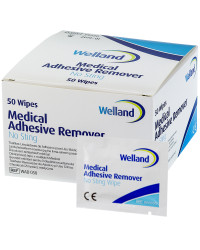 WAD050 Gaziki Adhesive Remover Do Odklejania Przylepca i Zmywania Skóry Wokół Stomii Bezalkoholowe Welland
