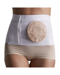 341250-05.01 Pas Brzuszny Stomijny "Corsinel Belt" L Biały Tytex- można wyciąć otwór na worek stomijny