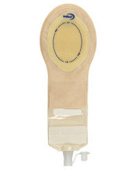 XSOP500 Worek Pediatryczny Jednoczęściowy Pedriatic Pouch Fistula Bag, Drenażowy 0-70-50 Mini Z Filtrem Beż z Okienkiem Welland