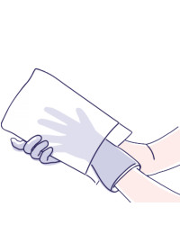 Myjki higieniczne jednorazowe niepodfoliowane dla leżących Seni Care 50 szt.