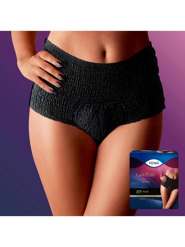 TENA Lady Pants Plus Noir majtki chłonne dla kobiet