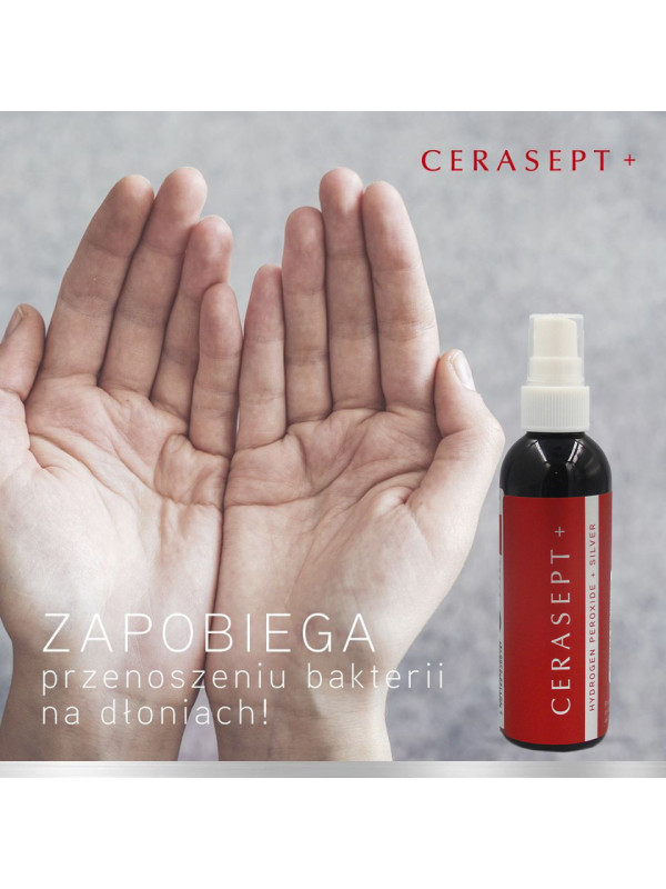 Cerasept+ Antybakteryjny Płyn Do Uszkodzonej Skóry, Na Odleżyny 100ml Ropiejąca Rana