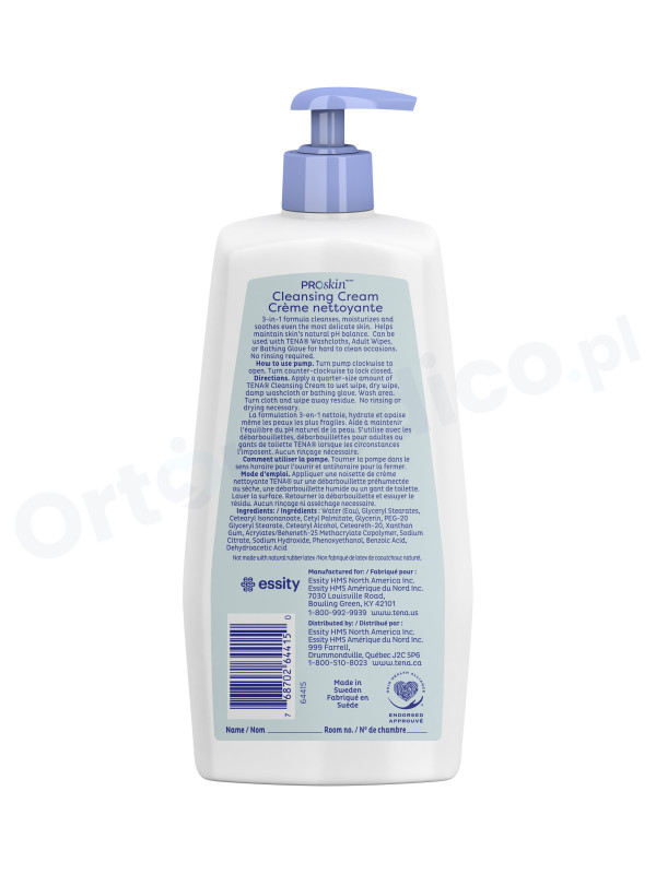 TENA ProSkin Wash Cream krem myjący bez spłukiwania 1000ml