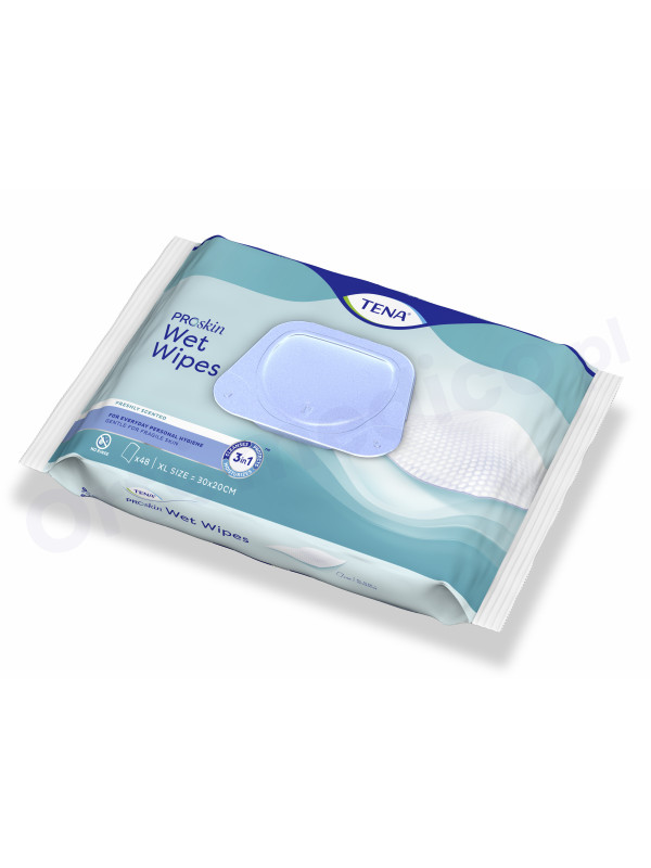 TENA ProSkin Wet Wipes chusteczki oczyszczające dla dorosłych 48 szt.