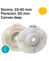 169610 Płytka Stomijna SenSura Mio Convex Deep Click 60/15-44 mm Wypukły Przylepiec Coloplast