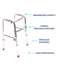Balkonik rehabilitacyjny krocząco-statyczny THZ 913L