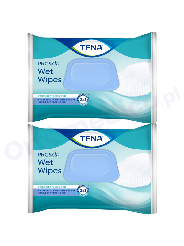 TENA Wet Wipes duopack chusteczki nawilżane (48+48 szt.)