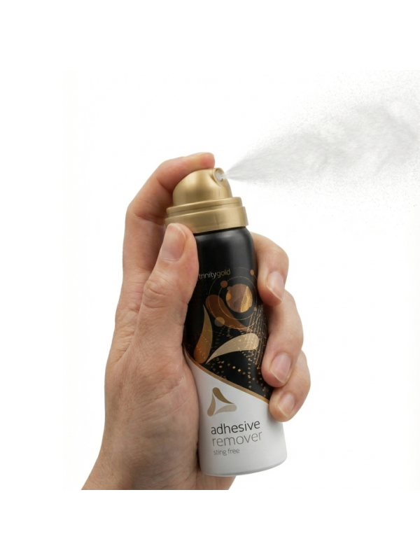 TR301 Trinity Gold Spray do Usuwania Przylepca Stomijnego 50 ml - Silikonowy Preparat do Bezbolesnego Odklejania Kleju
