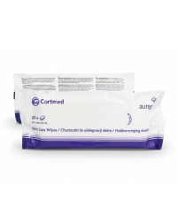 SCW25 Chusteczki Do Pielęgnacji Skóry Wokół Stomii Aurega Skin Care Wipes 19x,5x21cm 25szt. Cortmed