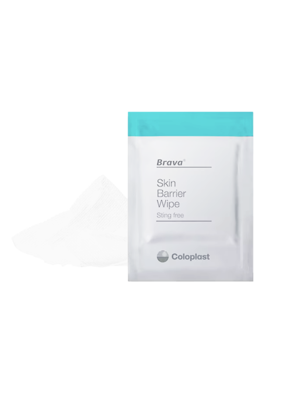 120215 Brava Środek Do Pielęgnacji Skóry Stomii Chusteczka Gazik Coloplast