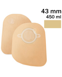 1201-43 Worek Stomijny Dwuczęściowy Nova 2  43 mm 450 ml Beż Dansac