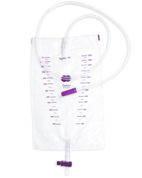 13853402 MBH QUFORA Worek Do zbiórki Moczu 2,0 L Maxi Dren 110 cm Bed/Night Bag Przezroczysty