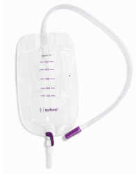 11161502 MBH QUFORA Worek Do zbiórki Moczu 0,5 L Dren 50 cm Leg Bag Premium Przezroczysty