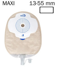X1U1E33S Welland Aurum Plus Urostomy worek urostomijny 13-55mm 550ml, Maxi przeźroczysty