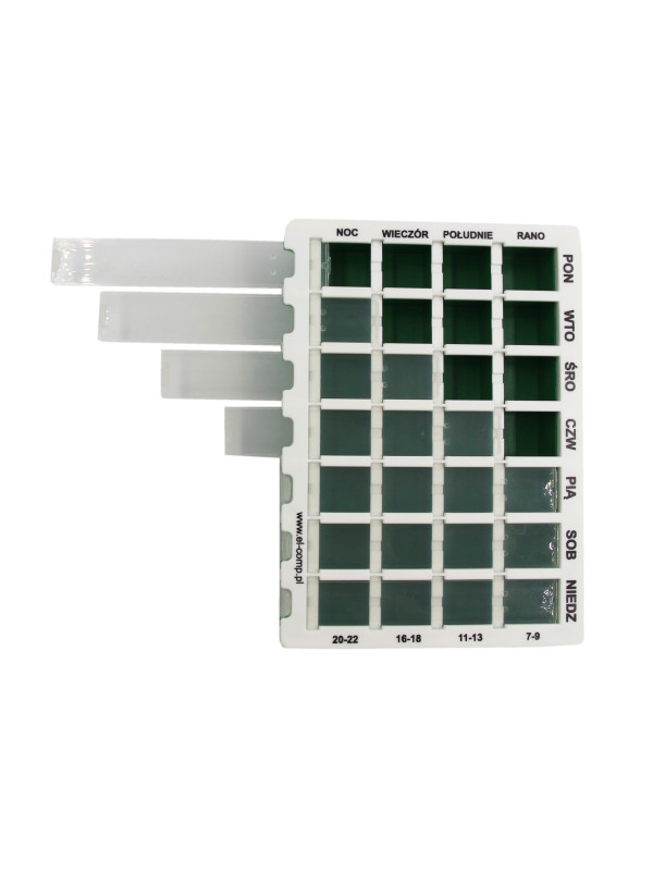 Pojemnik na Leki 4 Pory Dnia Maxi 7x4 EL-COMP