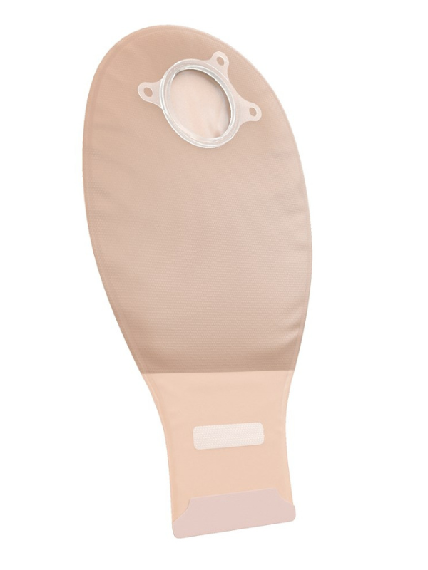 421748 ConvaTec Natura®+ Worek Stomijny Otwarty z Filtrem i Zapinką InvisiClose®, Beżowy z Okienkiem, 57 mm