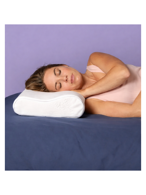 Poduszka ortopedyczna profilowana z pamięcią kształtu do snu Thuasne Cervi+ 50 x 32 x 10,5 / 8 cm