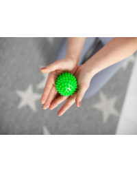 Piłka Rehabilitacyjna Z Kolcami Do Ćwiczeń Masażu HALCAMP 7cm