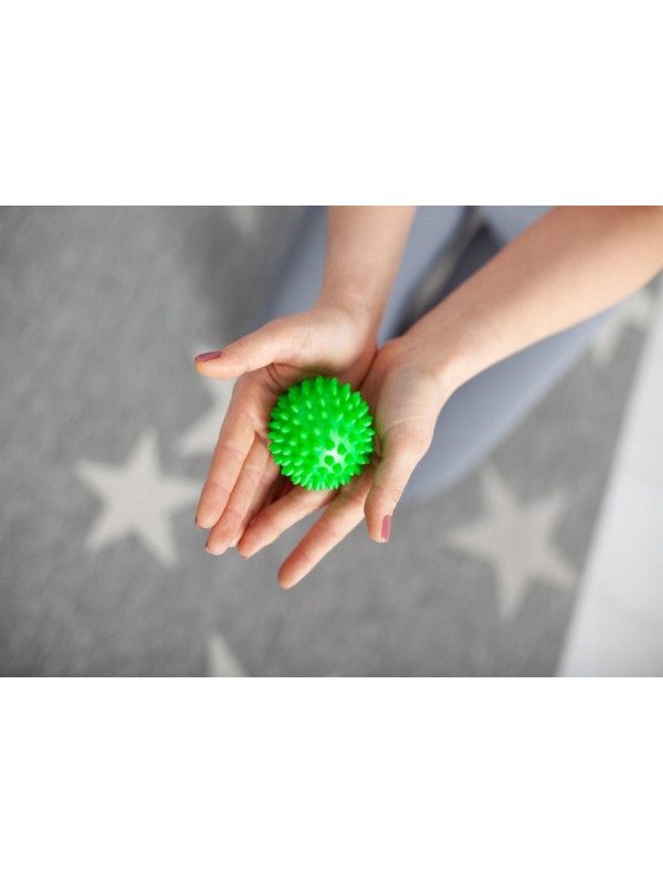 Piłka Rehabilitacyjna Z Kolcami Do Ćwiczeń Masażu HALCAMP 7cm