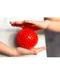 Piłka Masująca Do Ciała z Wypustkami Jeż Halcamp 9 cm Czerwona