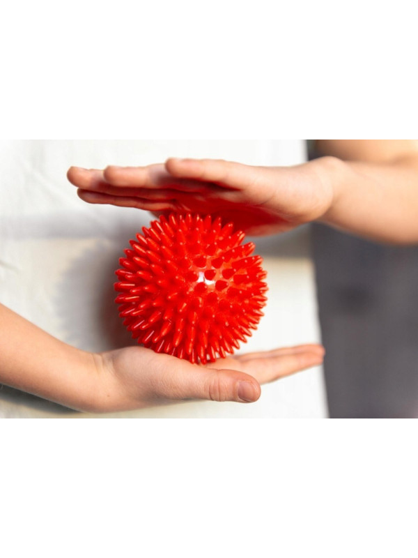 Piłka Masująca Do Ciała z Wypustkami Jeż Halcamp 9 cm Czerwona