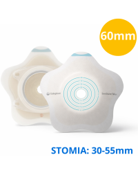 185210 Płytka Stomijna SenSura Mio Concave Click 60/30-55mm Wypukła Z Uszkami Do Paska Coloplast