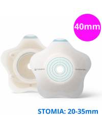 185010 Płytka Stomijna SenSura Mio Concave Click 40/20-35mm Wypukła Z Uszkami Do Paska Coloplast