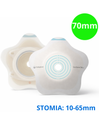 185300 Płytka Stomijna SenSura Mio Concave Click 70/10-65mm Wypukła Z Uszkami Do Paska Coloplast