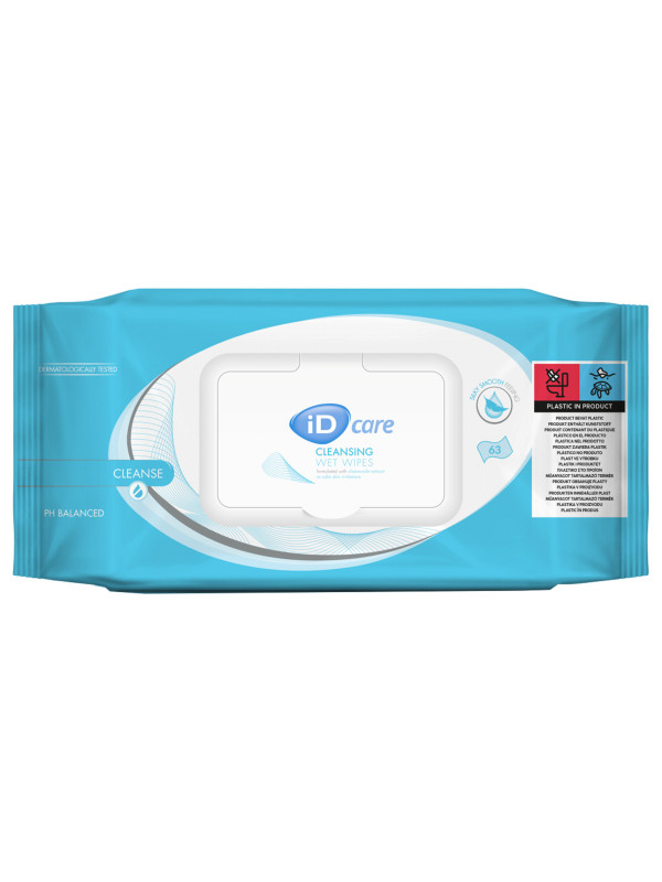 iD Care Wet Wipes chusteczki nawilżane do pielęgnacji 63 szt.