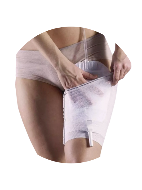 091250-05.01. Pasek Mocująco-Ochronny CarePocket L 55-80cm (worek 0,35-0,75l) Na Worek Do Zbiórki Moczu CareBag Tytex