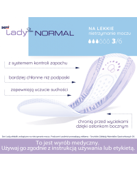 Wkładki urologiczne anatomiczne dla kobiet Seni Lady Slim Normal