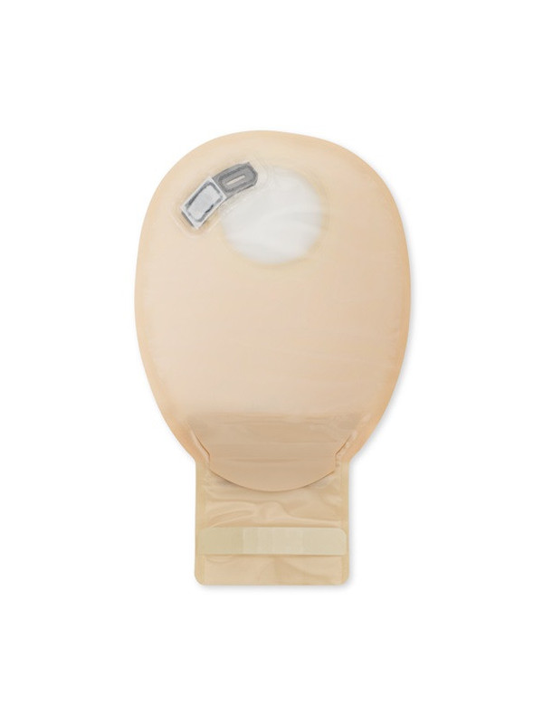 13152-55  Worek Stomijny Dwuczęściowy NovaLife 2 55 mm 440 ml MIDI Beż Otwarty Dansac