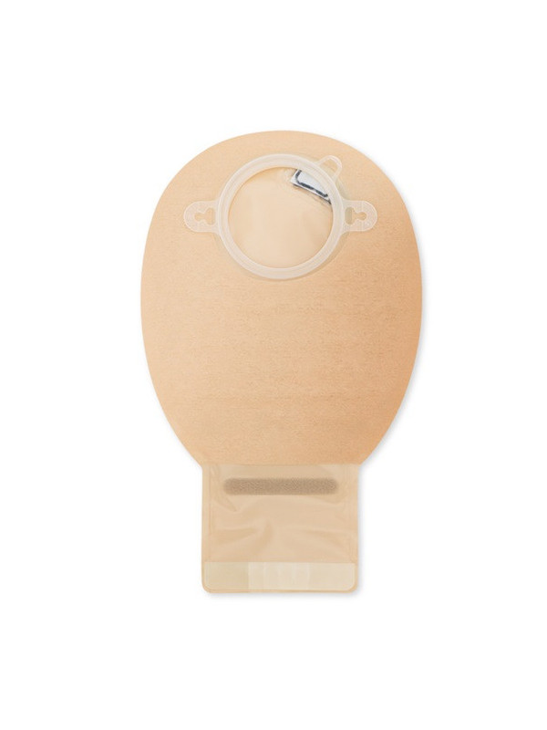 13152-55  Worek Stomijny Dwuczęściowy NovaLife 2 55 mm 440 ml MIDI Beż Otwarty Dansac