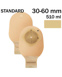 823-30 Worek Stomijny Nova1 FoldUp 30-60 mm 510 ml REGULAR Otwarty Beż Dansac