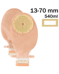 ND13 Worek Jednoczęściowy Stomijny Confidence Natural z Aloesem 13-70mm 540 ml Beż z Okienkiem OtwartySALTS