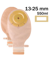 XND1325 Worek Jednoczęściowy Stomijny Confidence Convex 13-25 mm 550 ml Otwarty Beż z Okienkiem Wypukły SALTS